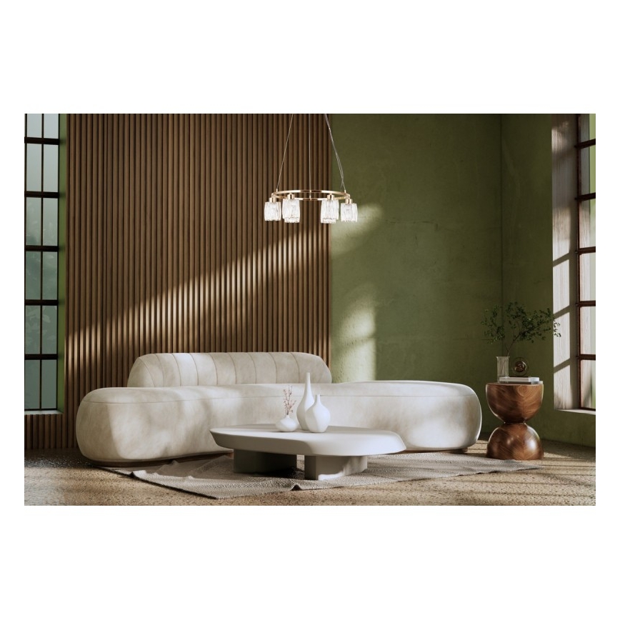 ITALUX - SIMONA kábeles csillár 6xE14/40W/230V arany