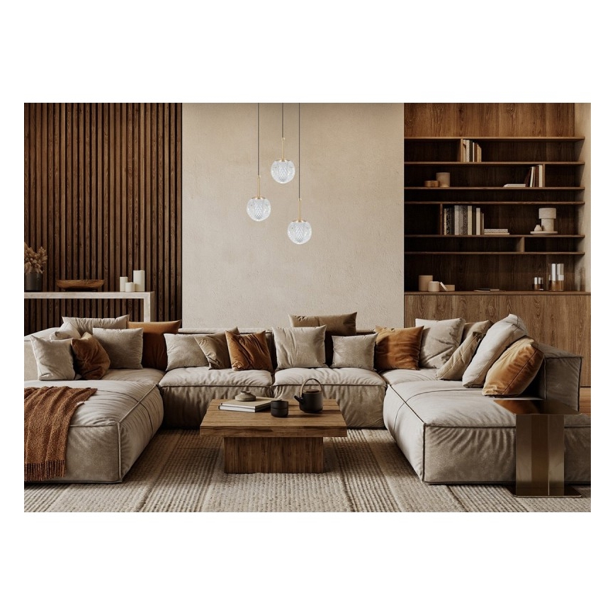 ITALUX - PADRI kábeles csillár 3xG9/5W/230V aranyszínű