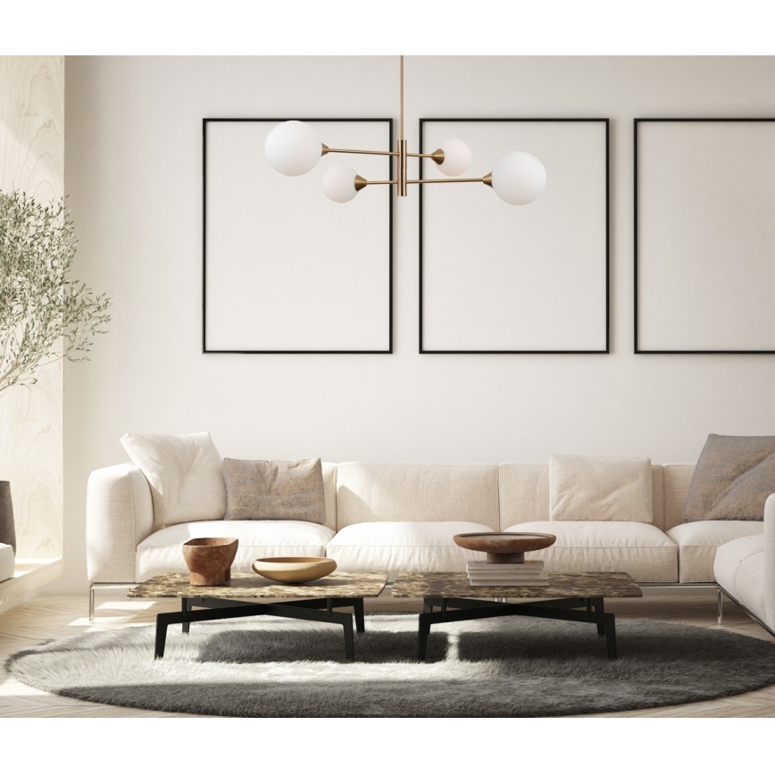 ITALUX - EVORA függeszték rúdon 4xG9/5W/230V réz