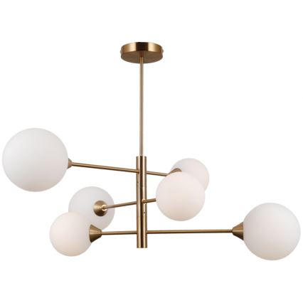 ITALUX - EVORA függeszték rúdon 6xG9/5W/230V réz