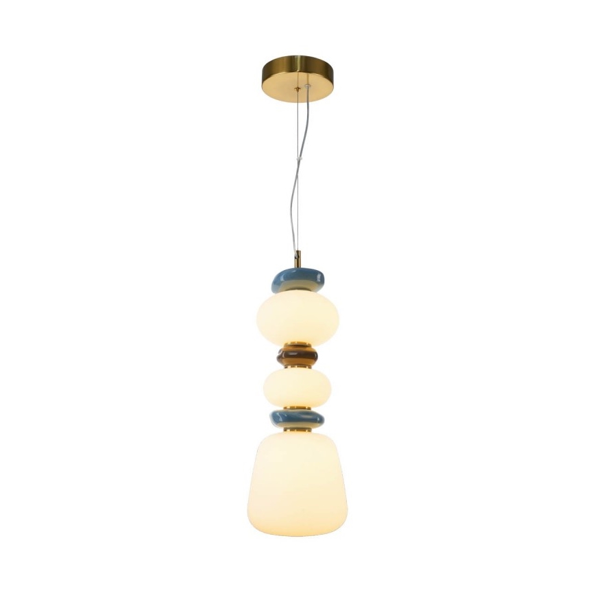 ITALUX - LED csillár kábellel EVANS LED/15W/230V 3000K arany/kék