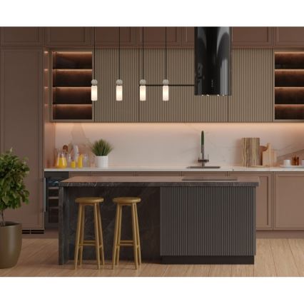 ITALUX - SANTOS kábeles függeszték 4xG9/40W/230V fekete
