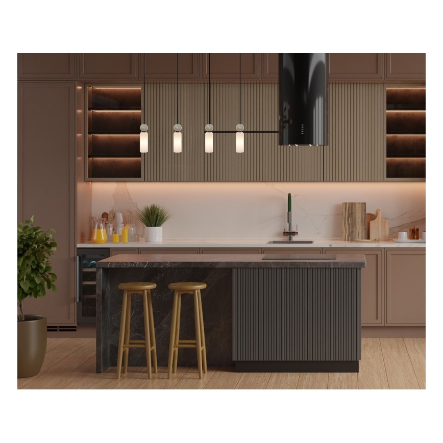ITALUX - SANTOS kábeles függeszték 4xG9/40W/230V fekete