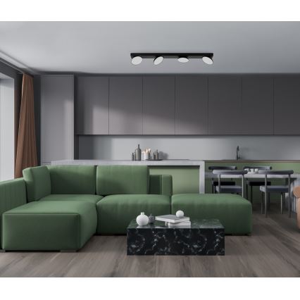 ITALUX - LED Spotlámpa CASTELIO 4xLED/5W/230V 4000K fekete