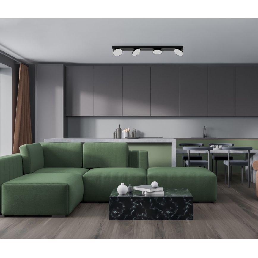 ITALUX - LED Spotlámpa CASTELIO 4xLED/5W/230V 4000K fekete