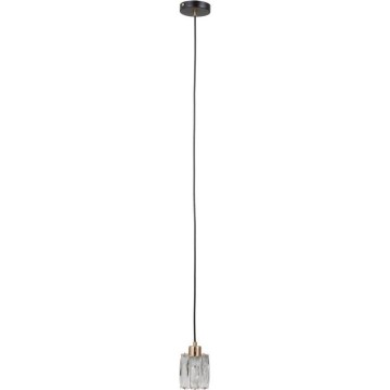 ITALUX - TORNO kábeles csillár 1xE14/40W/230V fekete/arany