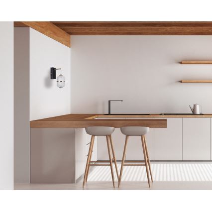 ITALUX - LED fali lámpa ALANI LED/6W/230V 3000K fekete/arany