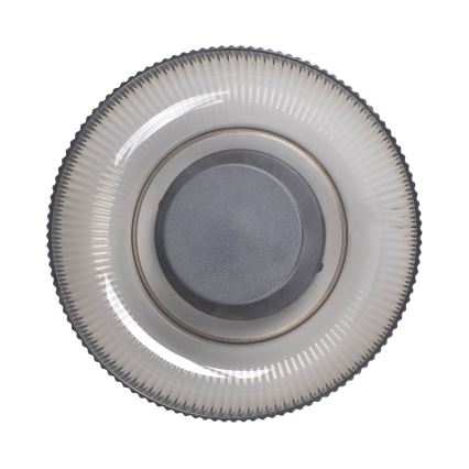 ITALUX - LED mennyezeti lámpa PASSO LED/8W/230V 3000K átm. 25 cm füstszínű fekete