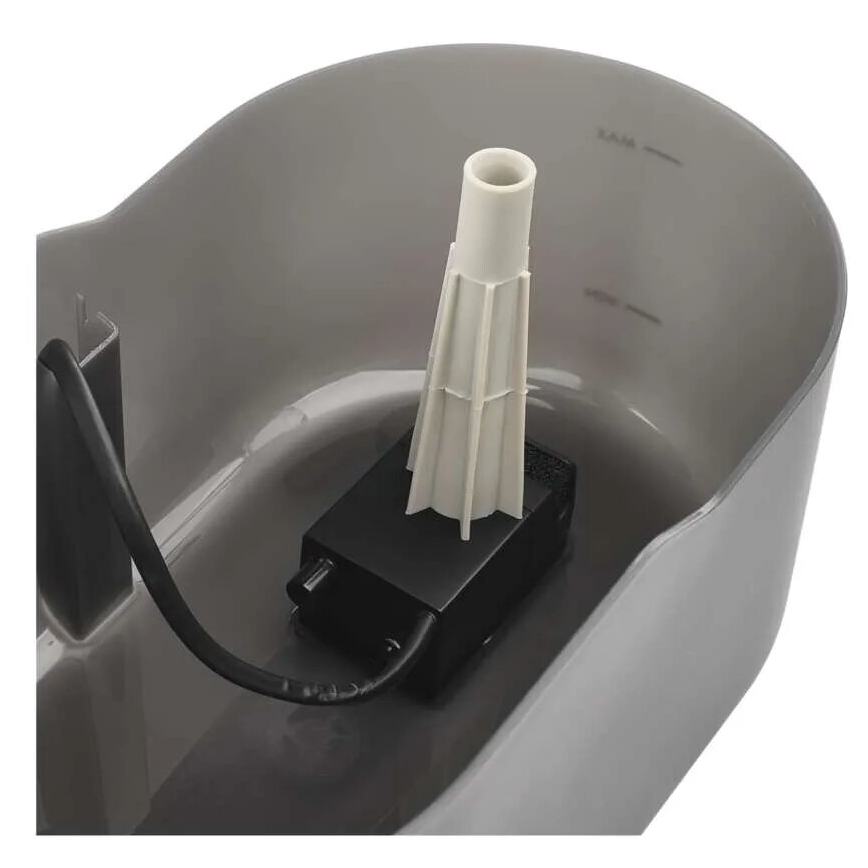 Itató szökőkút háziállatoknak 2,6 l/5V szürke