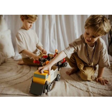 Janod - Fa építőjáték BRICOKIDS teherautó