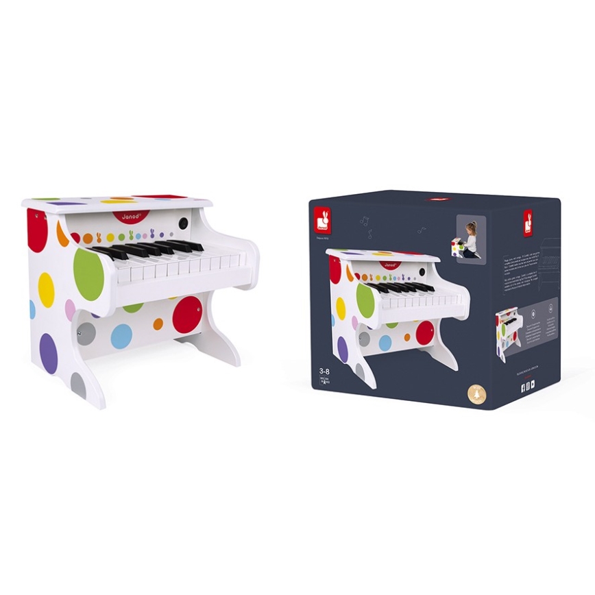 Janod - Elektronikus zongora CONFETTI 4xAA