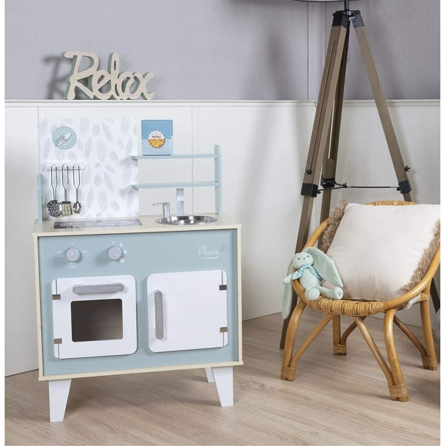 Janod - Fa konyha PLUME kék