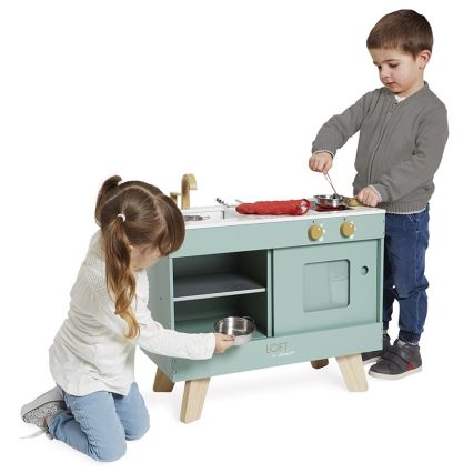 Janod - Fa konyha LOFT menta