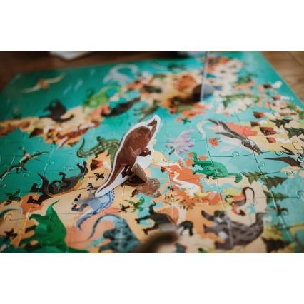 Janod - Gyermek oktató puzzle 200 db dinoszauruszokkal