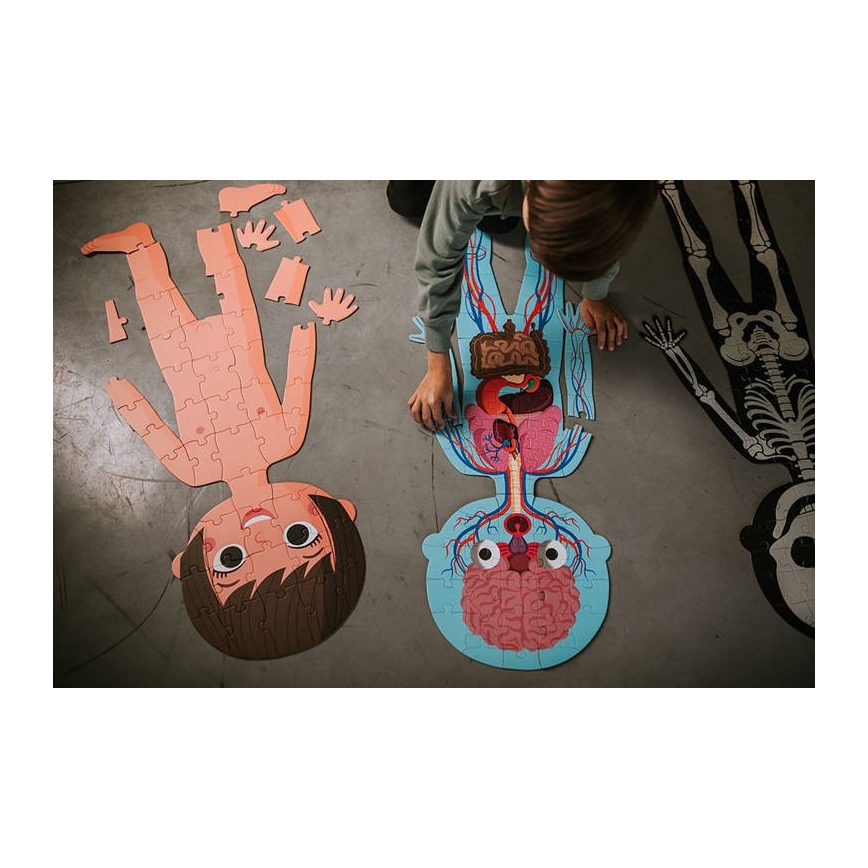 Janod - Gyermek oktató puzzle 225 db emberi test