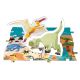Janod - Gyermek oktató puzzle 200 db dinoszauruszok