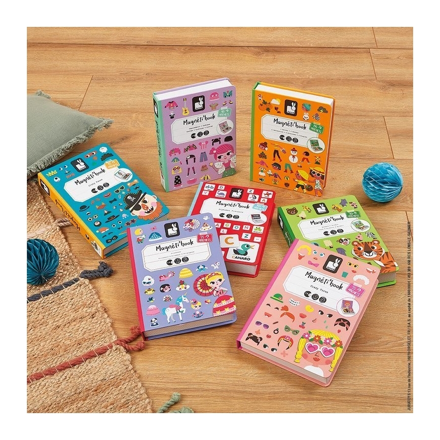 Janod - Interaktív mágneses készlet MAGNETIBOOK állatok
