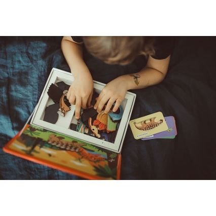 Janod - Interaktív mágneses készlet MAGNETIBOOK dinoszauruszokkal