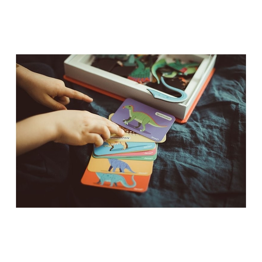 Janod - Interaktív mágneses készlet MAGNETIBOOK dinoszauruszokkal