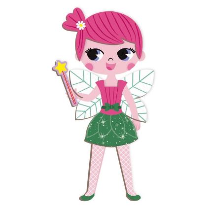 Janod - Interaktív mágneses készlet MAGNETIBOOK lányoknak