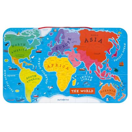 Janod - Mágneses világ térkép angol nyelven