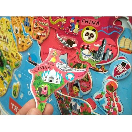 Janod - Mágneses világ térkép angol nyelven