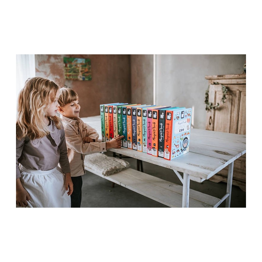 Janod - Interaktív mágneses készlet MAGNETIBOOK közlekedési eszközök