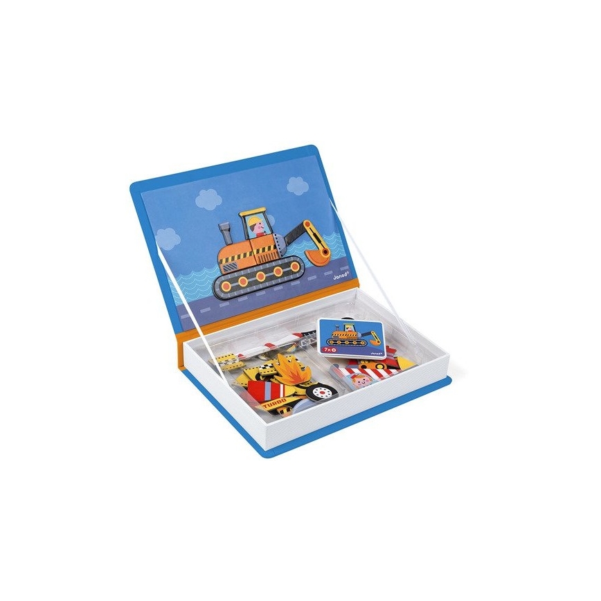 Janod - Interaktív mágneses készlet MAGNETIBOOK közlekedési eszközök