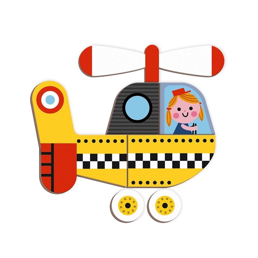 Janod - Interaktív mágneses készlet MAGNETIBOOK közlekedési eszközök