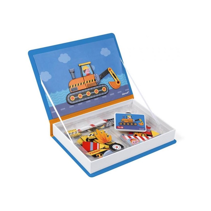 Janod - Interaktív mágneses készlet MAGNETIBOOK közlekedési eszközök