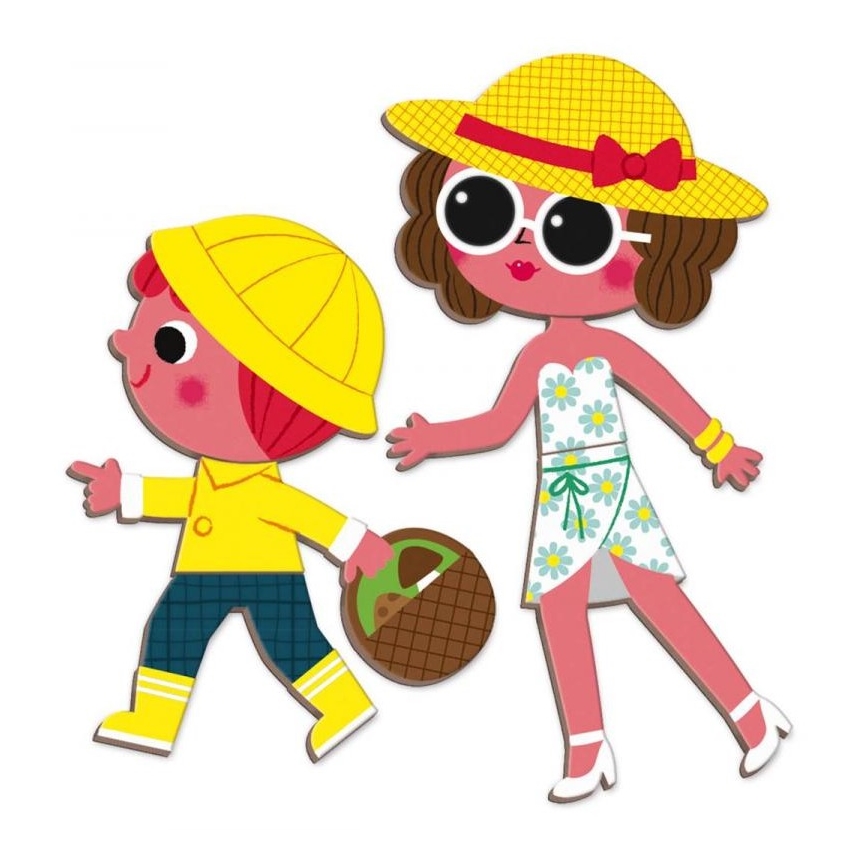 Janod - Interaktív mágneses készlet MAGNETIBOOK évszakok