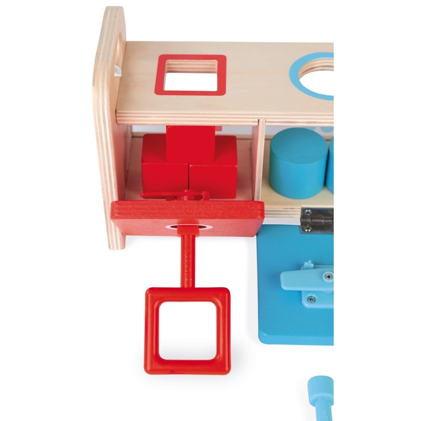 Janod - Fa Montessori interaktív játék 10 db