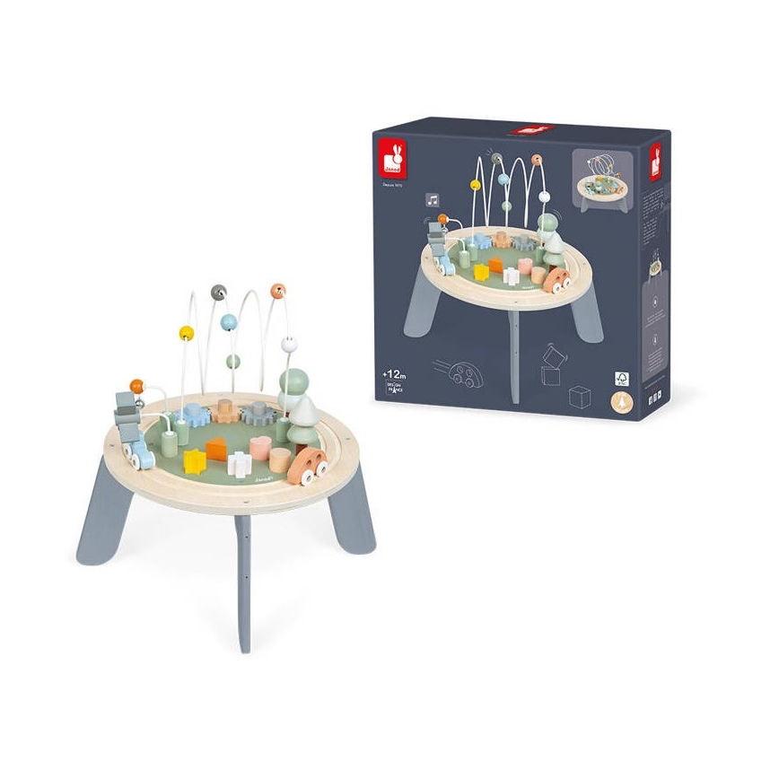 Janod - Interaktív gyerekasztal SWEET COCOON autók