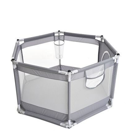 Játékkarám 120 cm szürke