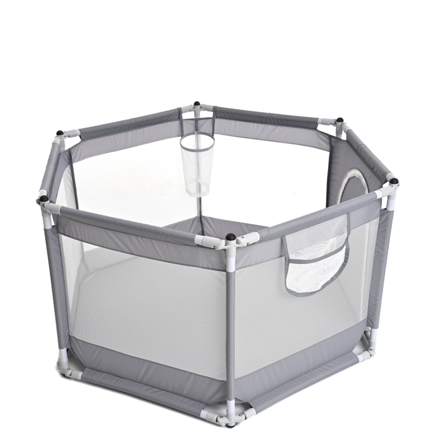 Játékkarám 120 cm szürke