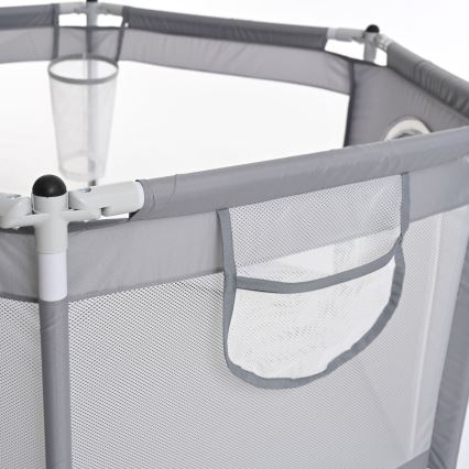 Játékkarám 120 cm szürke