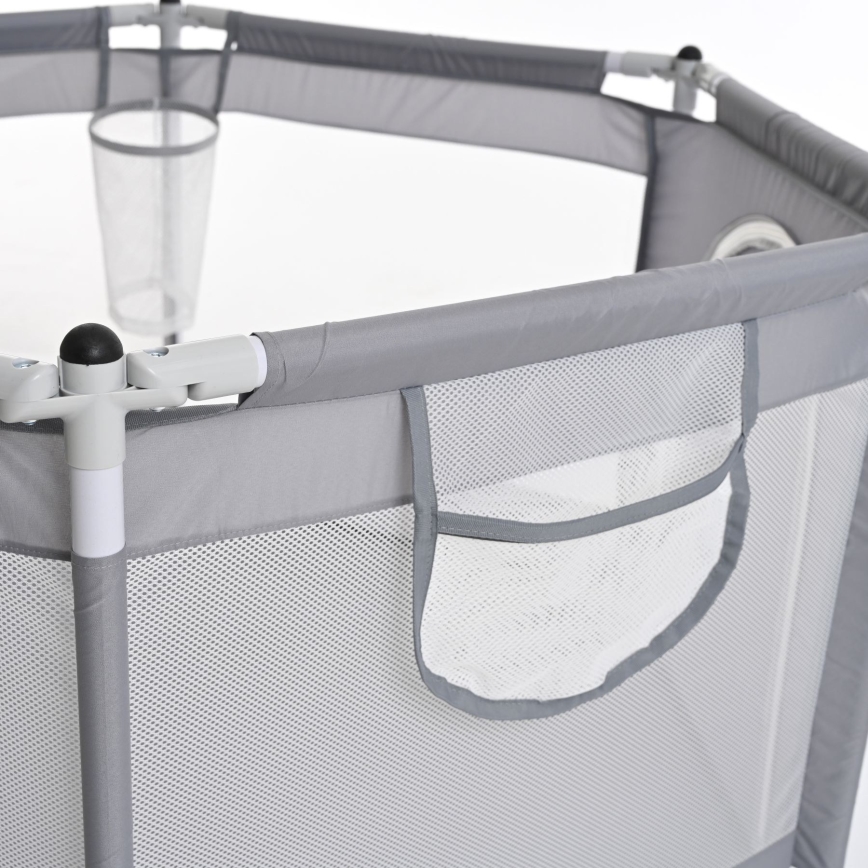 Játékkarám 120 cm szürke