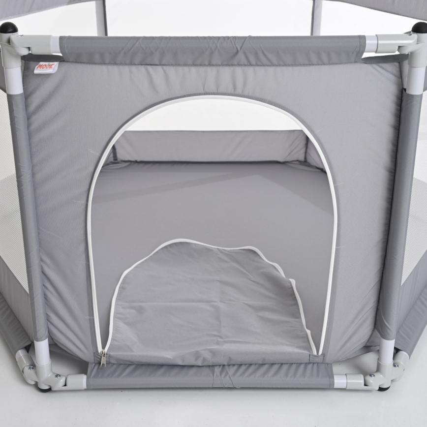 Játékkarám 120 cm szürke