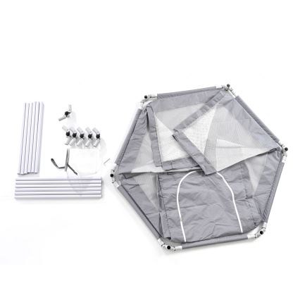 Játékkarám 120 cm szürke