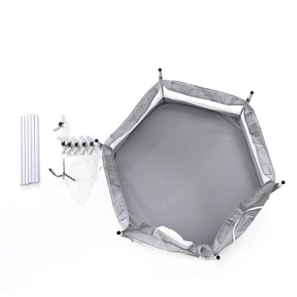 Játékkarám 120 cm szürke