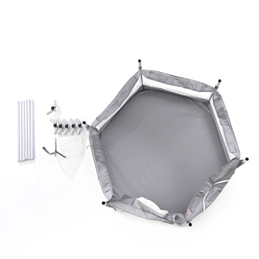 Játékkarám 120 cm szürke