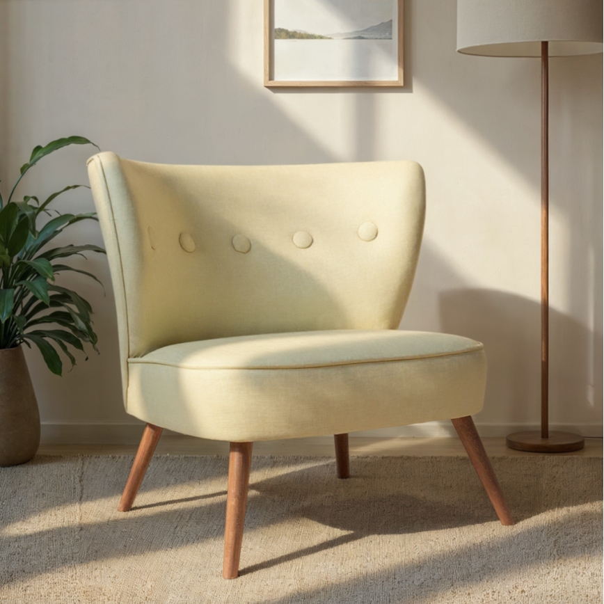 JENI krémszínű fotel