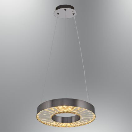 JESI LED csillár kábelen 35W/230V 3000K átm. 40 cm ezüst