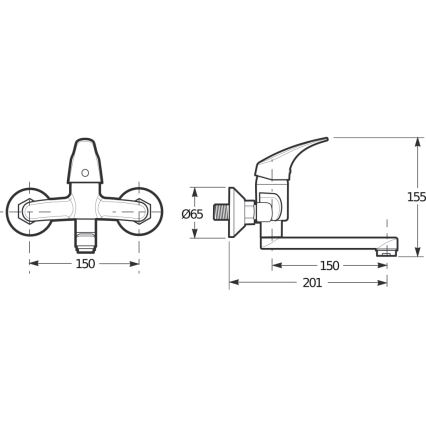 JIKA H3111N70042201 - TALAS mosdócsaptelep 15,5 cm, fényes króm
