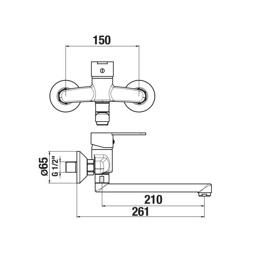 JIKA H3111Z70042301 - LYRA mosdócsaptelep 15x26,1 cm fényes króm