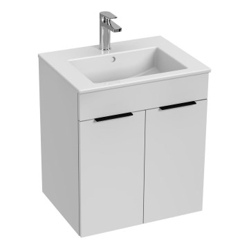 JIKA H4536111763001 - Fürdőszobai szekrény mosdóval CUBE 60,7x55 cm fehér