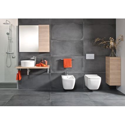 JIKA H8184200001121 - CUBITO mosdó pultba építhető, átmérő 40 cm, kerámia/fehér