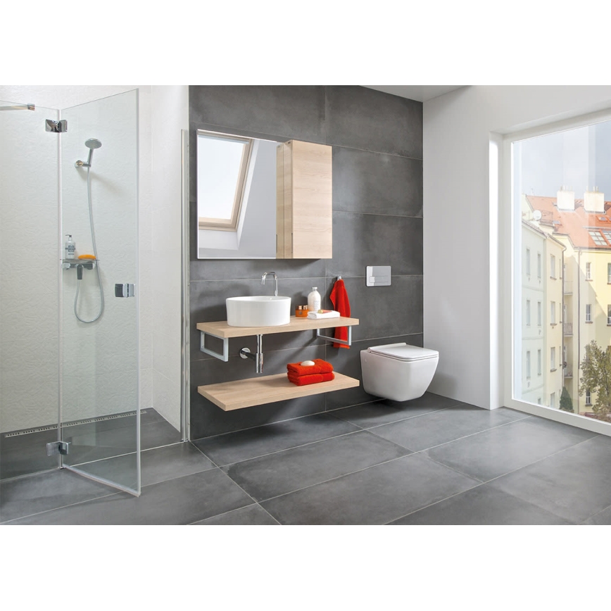 JIKA H8184200001121 - CUBITO mosdó pultba építhető, átmérő 40 cm, kerámia/fehér