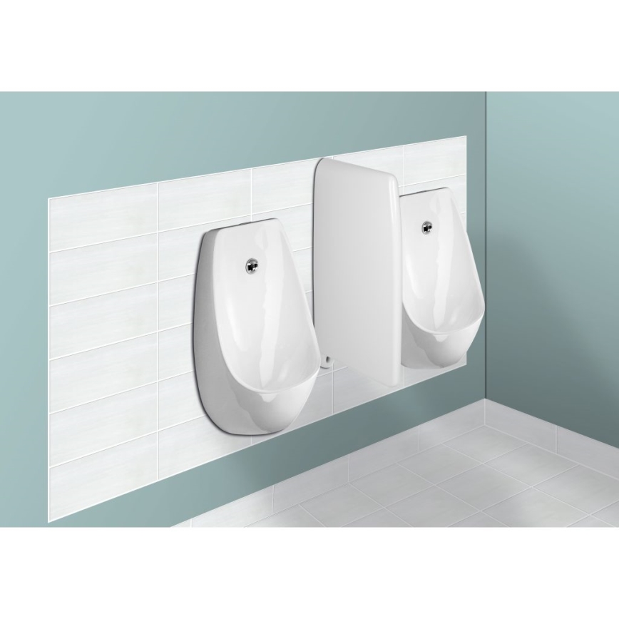 JIKA H8411010004871 - DOMINO 24V érzékelős piszoár hátsó bekötéssel, hátsó lefolyóval, kerámia/fehér