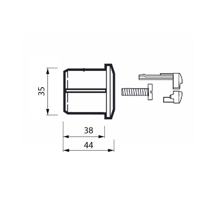 JIKA H8913630000001 - DUAL LYRA/DEEP öblítőgomb, fényes króm